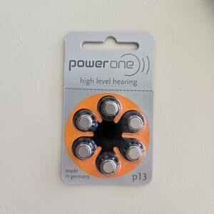 Power One P13 Hearing Aid Batteries - Orange Pack